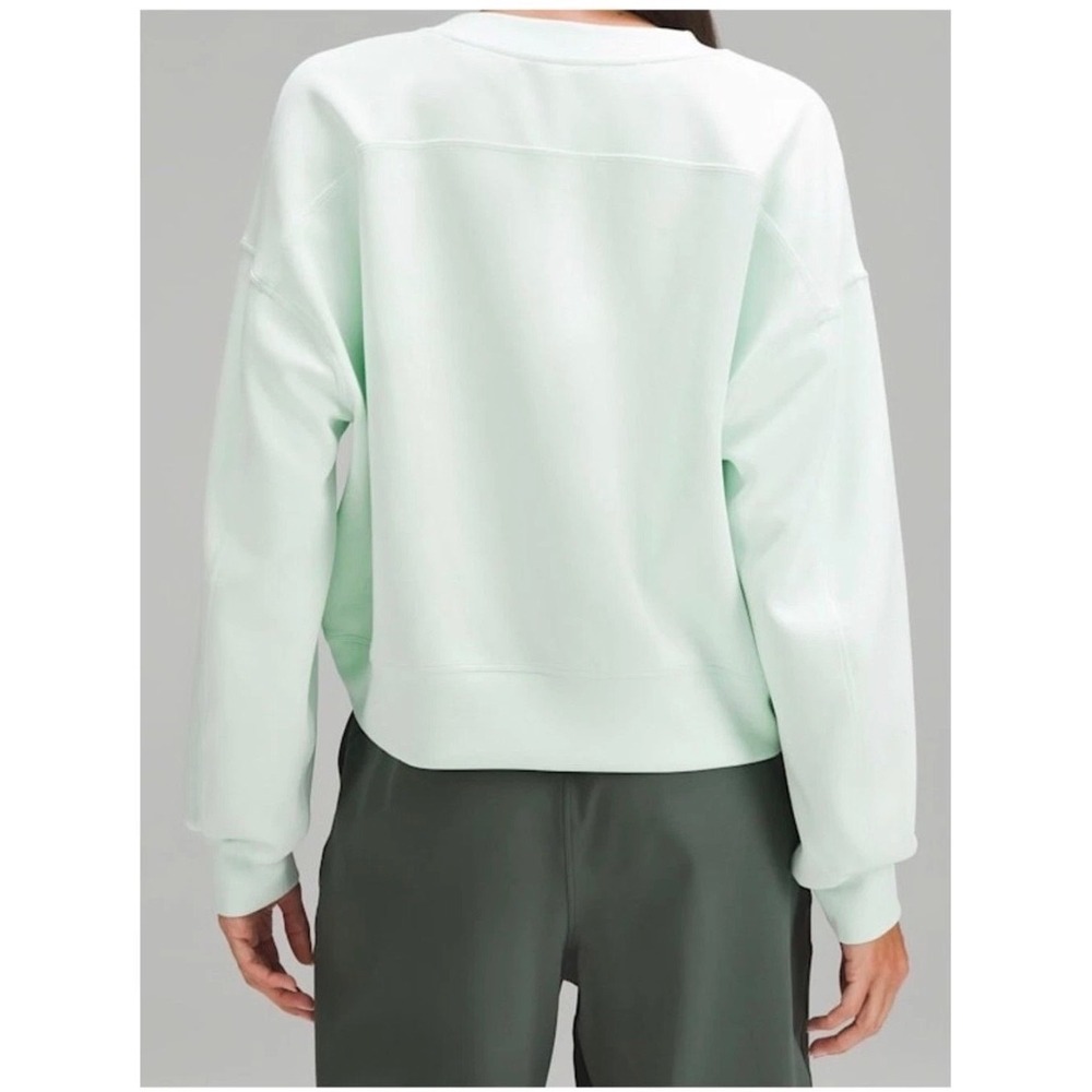 Lululemon Perfectly Oversized Crewneck Pullover Mint Green Sweatshirt Women